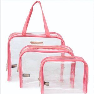 Aimee Kestenberg Chloe Transparent Tote Set, Pink
